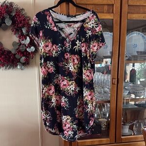 Vibe Sporty Floral Dress 2X